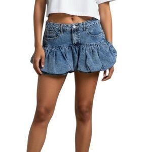 BLANKNYC Denim Bubble Mini Jean Skirt Size 27 Y2K NWT